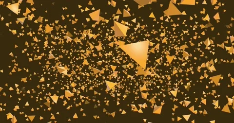 3D Orange Triangles Background Stock-Footage 140179149