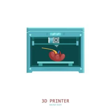 3d organ printing Stock Illustration