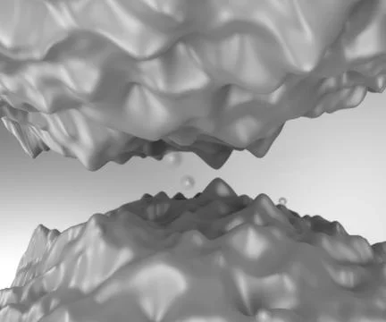 3d organic abstract wavy pattern background Stock Illustration