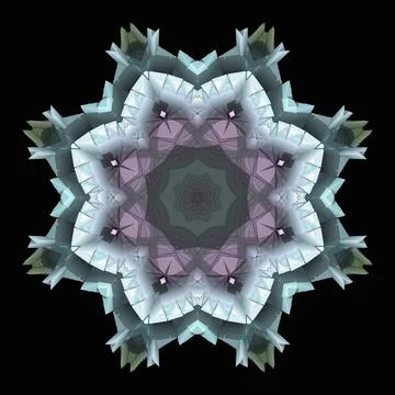 3D ornament on black background	 Illustrazione stock