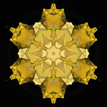 3D ornament on black background	 Illustrazione stock
