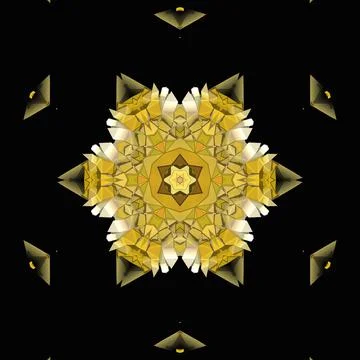 3D ornament on black background	 Stock Illustration