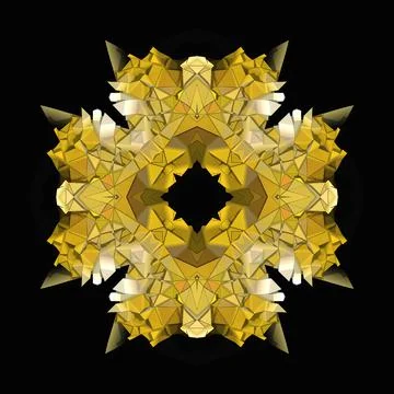 3D ornament on black background	 스톡 일러스트