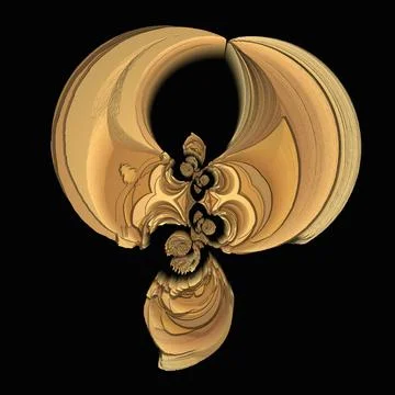 3D ornament on black background	 스톡 일러스트