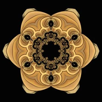 3D ornament on black background	 스톡 일러스트