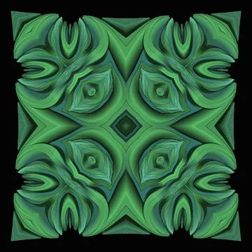 3D ornament on black background	 Stock-Illustration