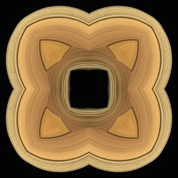 3D ornament on black background	 Stock Illustration