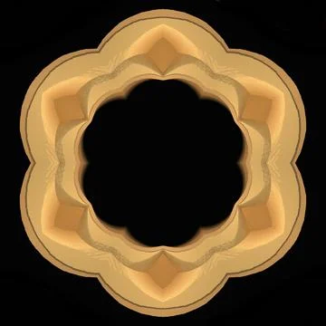 3D ornament on black background	 Stock-Illustration
