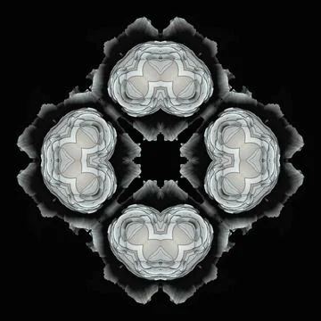 3D ornament on black background	 Illustrazione stock