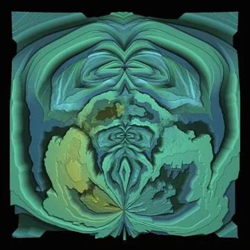 3D ornament on black background	 스톡 일러스트