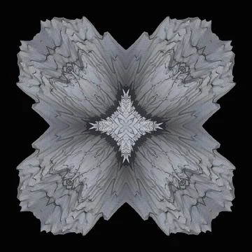 3D ornament on black background	 Stock Illustration