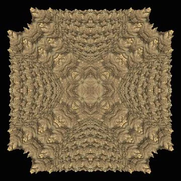 3D ornament on black background	 스톡 일러스트