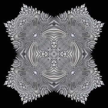 3D ornament on black background	 Stock-Illustration