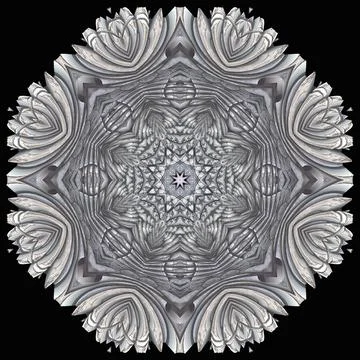 3D ornament on black background	 스톡 일러스트