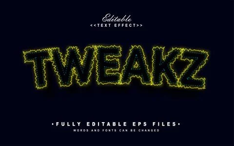 3d otherside text effect Stock Illustration