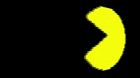 3D Pac Man entering and leaving the Stock Video Pond5
