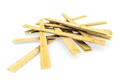 3d  a pack of wood boards Stock-Illustration