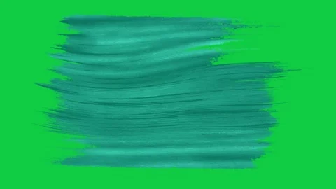 3D painted flowing brush strokes artistic stripes design on green screen alpha Stock Footage 317805818