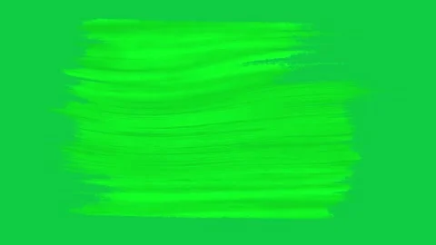 3D painted flowing brush strokes artistic stripes design on green screen alpha Stock Footage 317805820