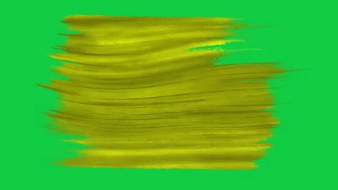 3D painted flowing brush strokes artistic stripes design on green screen alpha Stock Footage 317805824