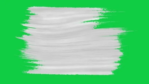 3D painted flowing brush strokes artistic stripes design on green screen alpha Stock Footage 317805826