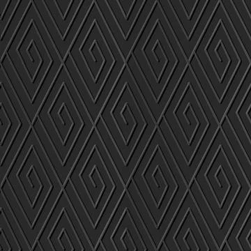 3D paper art check geometry spiral vortex line Illustrazione stock