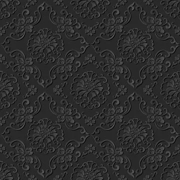 3D paper art pattern botanic cross spiral flower vine Illustrazione stock