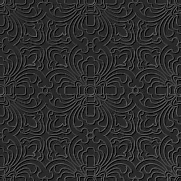 3D paper art pattern curve cross geometry line Illustrazione stock