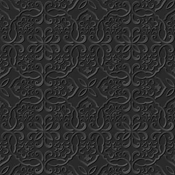 3D paper art pattern polygon curve spiral cross chain 스톡 일러스트