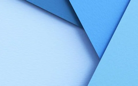 3D paper background made from blue sheets Stock Illustration