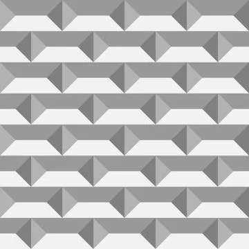 3D paper bricks. Seamless vector pattern background Stock Illustration