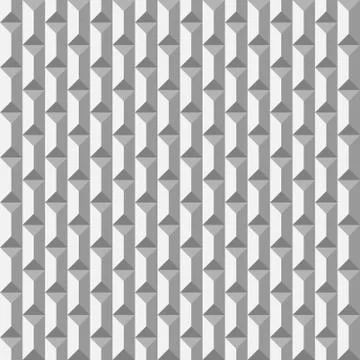 3D paper bricks. Seamless vector pattern background Stock Illustration