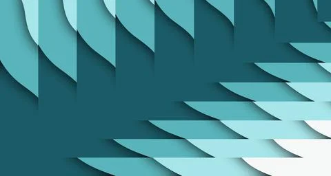 3d paper cut abstract design Stock Illustration