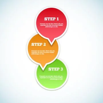 3d Paper Progress infographic Stock Illustration