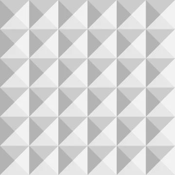 3D paper pyramids. Seamless vector pattern background Stock Illustration