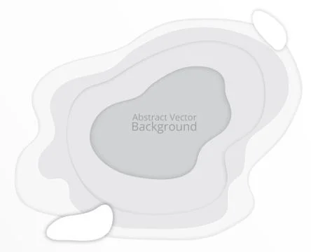 3D papercut layers in gradient texture vector banner Иллюстрация