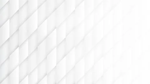 3D Parallelograms Pattern Simple White Abstract Background Stock Illustration