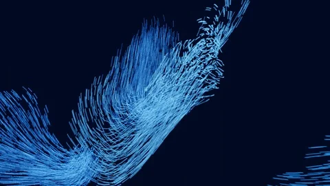 3D Particle Animation (3D Render) 動画素材 117286843