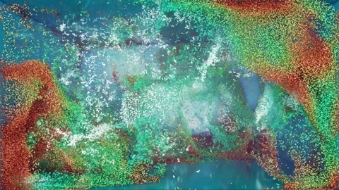 3D Particle Flow Dynamic Background Vidéo 319988067