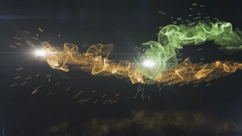 3d Particle FX Dark Stock-Footage 229477992