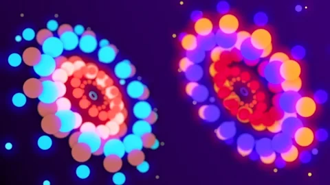 3D Particles Animation Stock Footage 254335150