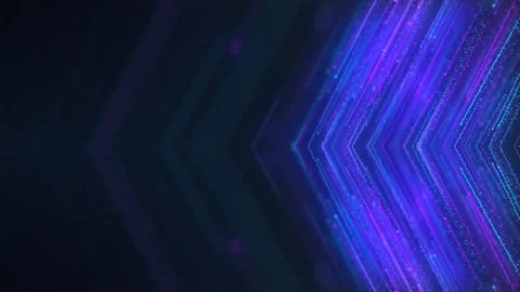 3D Particles Flowing Background With Glowing Photon Arrow. Vidéo 265238128