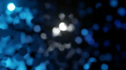 3D Particles light blurs background, circles pattern Stock Footage 232830285