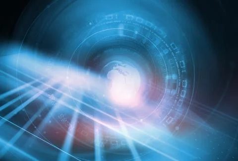 3D pattern of graphical modern digital world news studio background. Stockfoto's