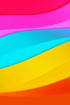3d pattern of multicolored abstract geometric lines, vertical orientation Stock Photos