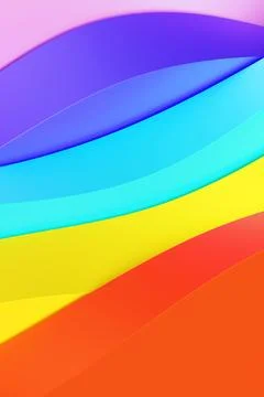 3d pattern of multicolored abstract geometric lines, vertical orientation Stock Photos