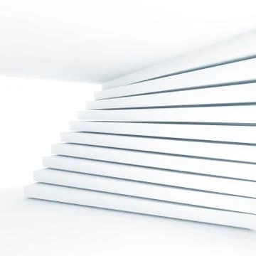 3d  pattern of stripe beams on the wall Stock Illustration