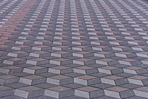 3d pavement perspective Stock Photos