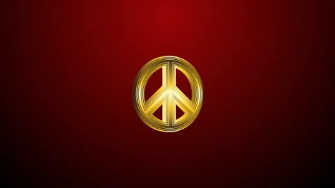 3d peace symbol green screen background Stock Footage 273073100
