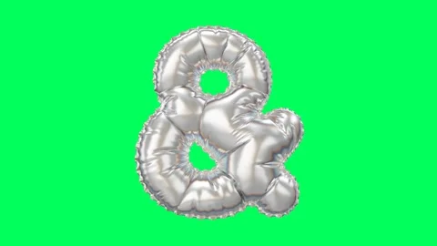 3D Pearl Chrome balloon AND Symbol animation  Stock Footage 263240288